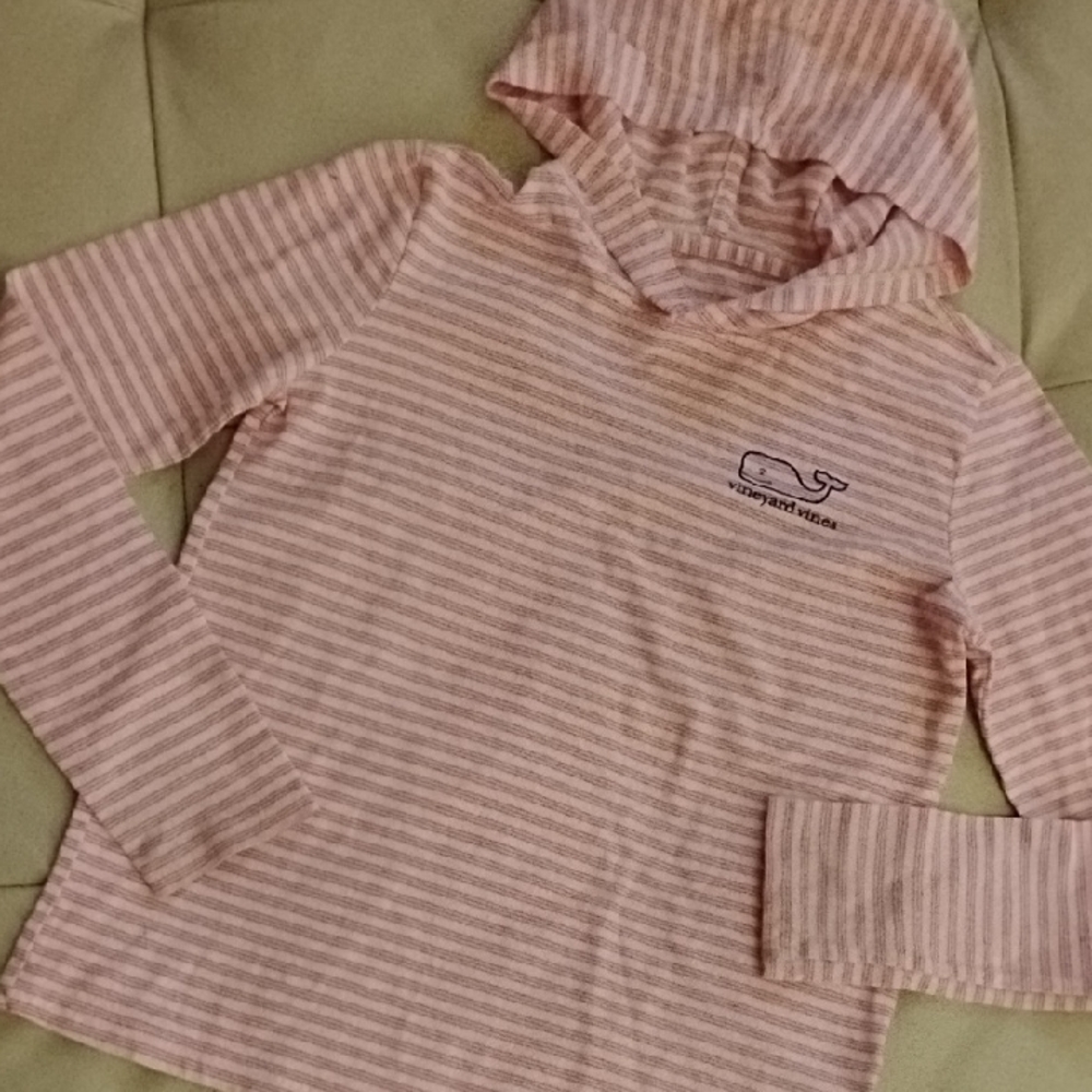 Striped Pink Kids Hoodie
